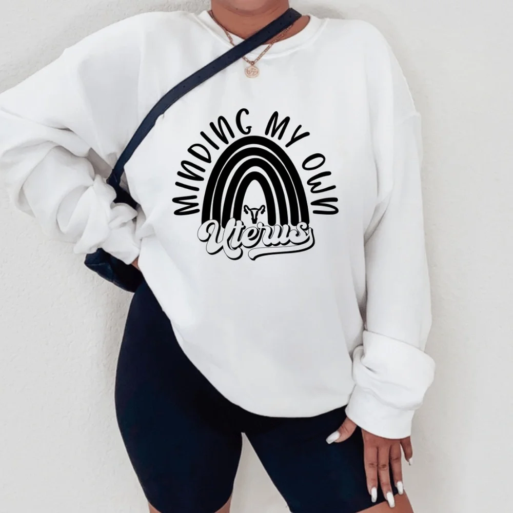 Minding My Own Uterus Graphic Sweatshirt - Picture 1 of 4